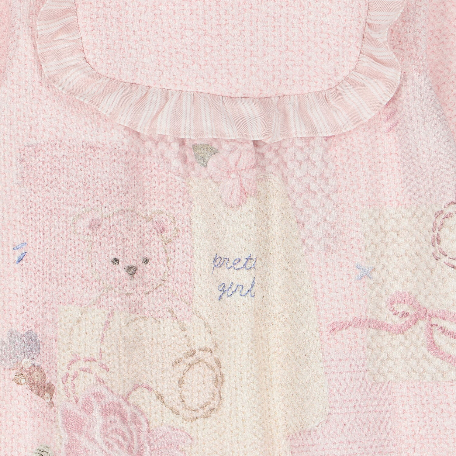 Baby Girls Pink Ruffled Babygrow, 1, hi-res